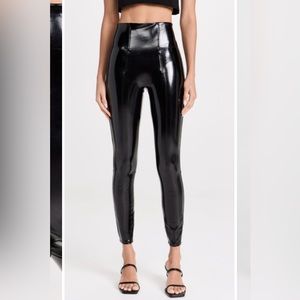 Spanx faux patent leather leggings
